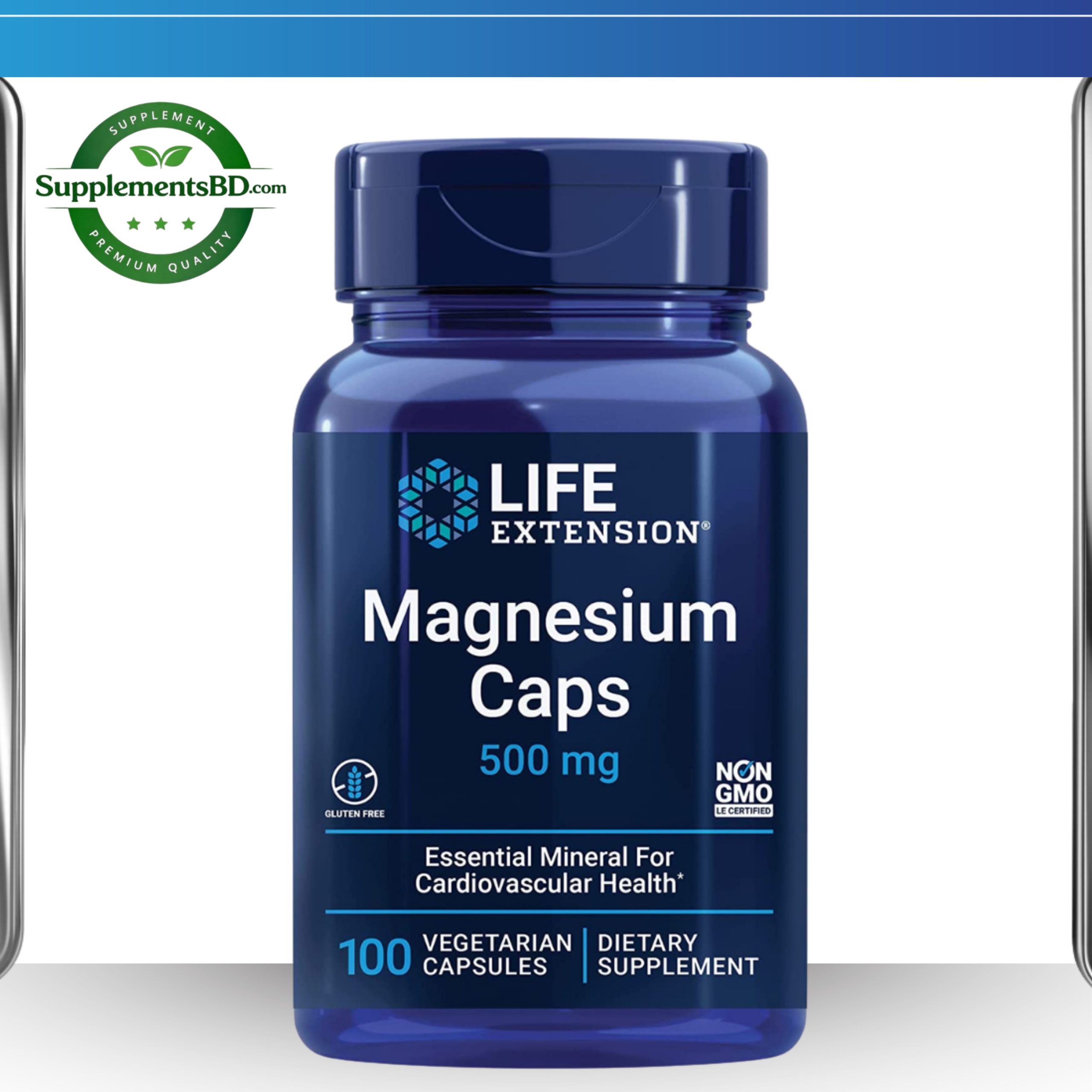 Life Extension Magnesium Caps (500 mg) – (100 Veg.Capsules)