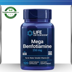 Life Extension Mega Benfotiamine (250 mg) –(120 Veg.Capsules)