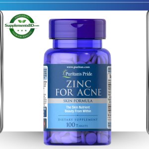 Puritan’s Pride Zinc For Acne Skin Formula – (100 Tablets)