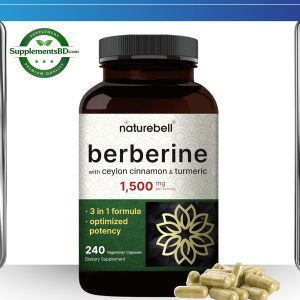 NatureBell Berberine Supplement 1,500mg – (240 Veggie Capsules)