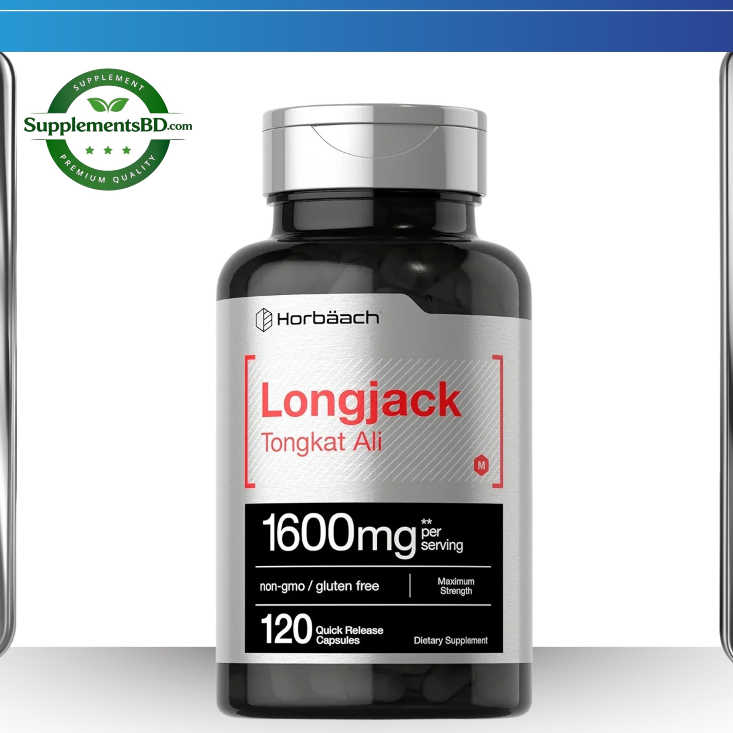 Horbäach Longjack Tongkat Ali for Men and Women -(120 Capsules)