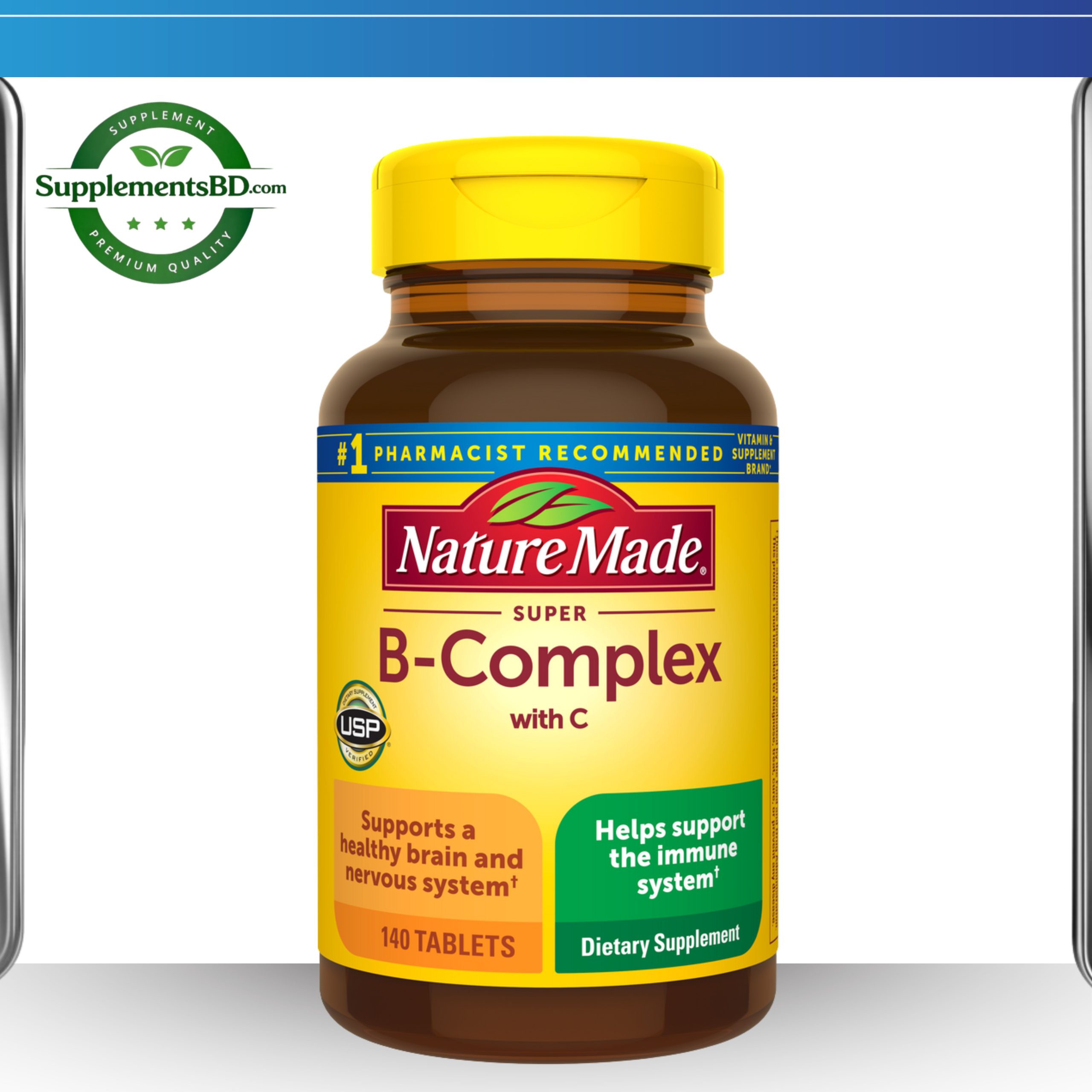 Nature Made Super B-Complex with C –(140 Tablets)