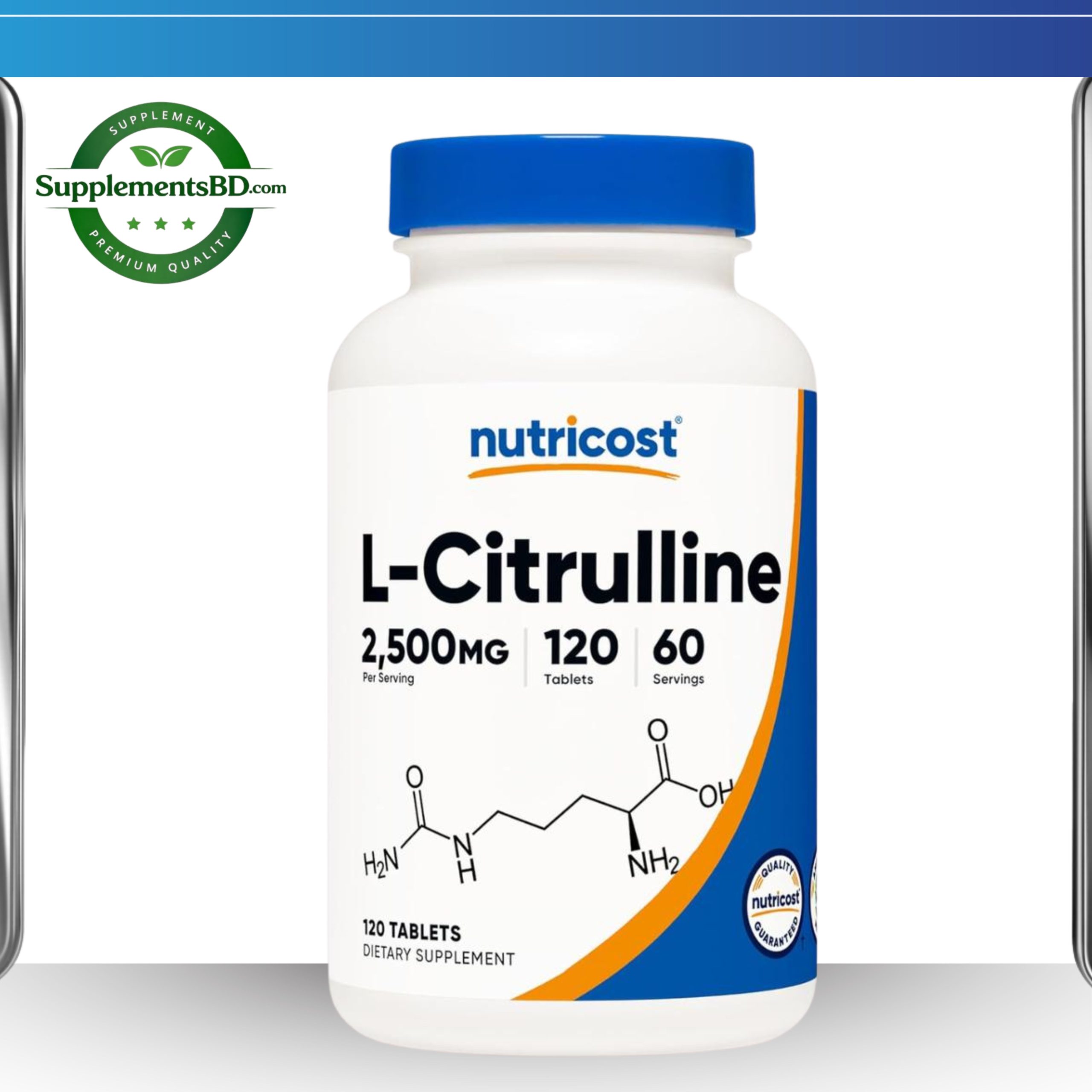 Nutricost L-Citrulline (2,500 mg) – (120 Tablets)