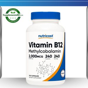 Nutricost Vitamin B12 (Methylcobalamin) 2000mcg – (240 Capsules)
