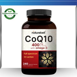 NatureBell CoQ10 400mg With Omega 3 – (240 Capsules)