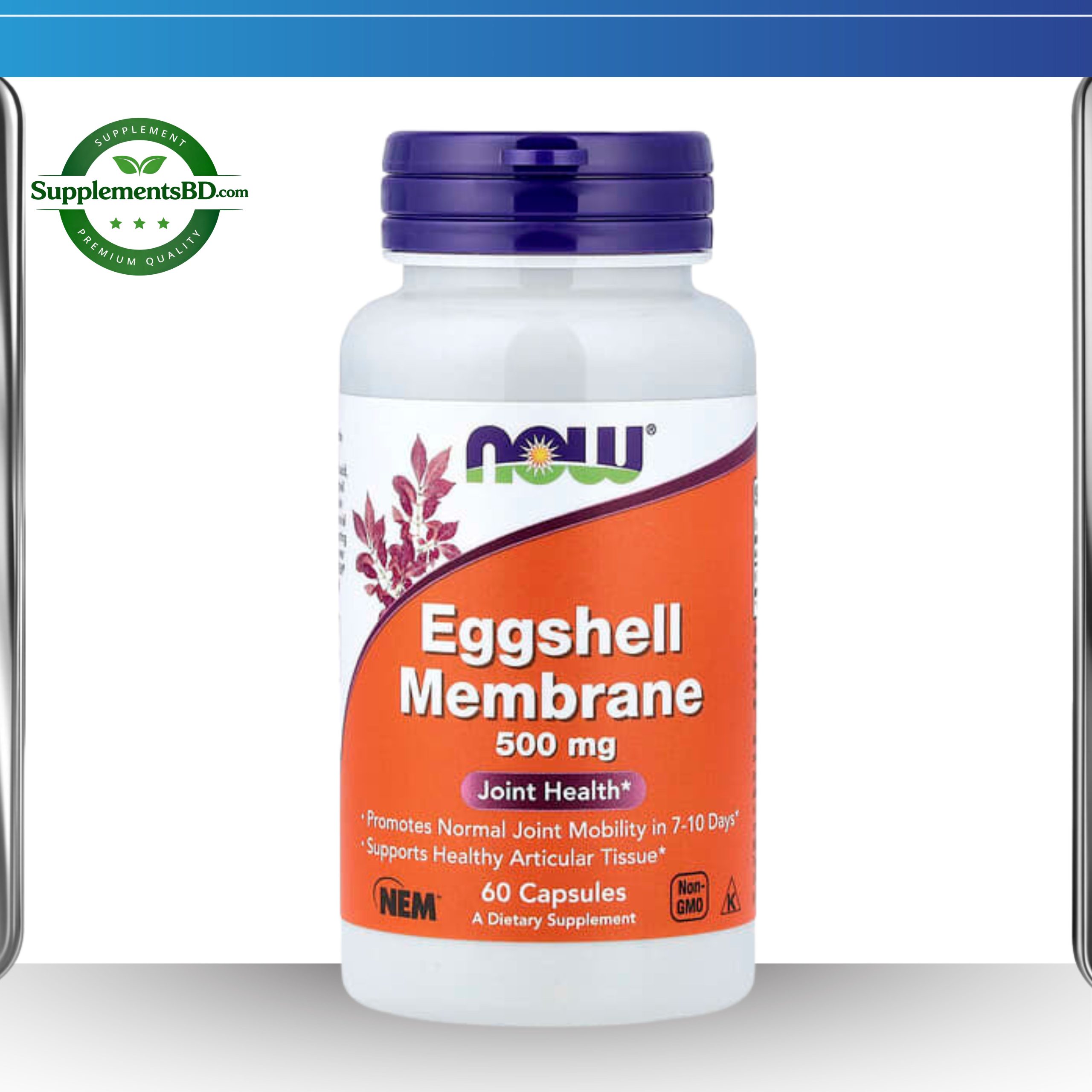 NOW Foods, Eggshell Membrane, 500 mg-(60 Capsules)