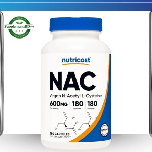 Nutricost N-Acetyl L-Cysteine (NAC) – (180 Capsules)