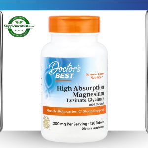 Doctor’s Best High Absorption Magnesium Glycinate Lysinate – (120 Tablets)