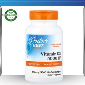 Doctor's Best Vitamin D3 125 mcg (5,000 IU) -(360 Softgels)