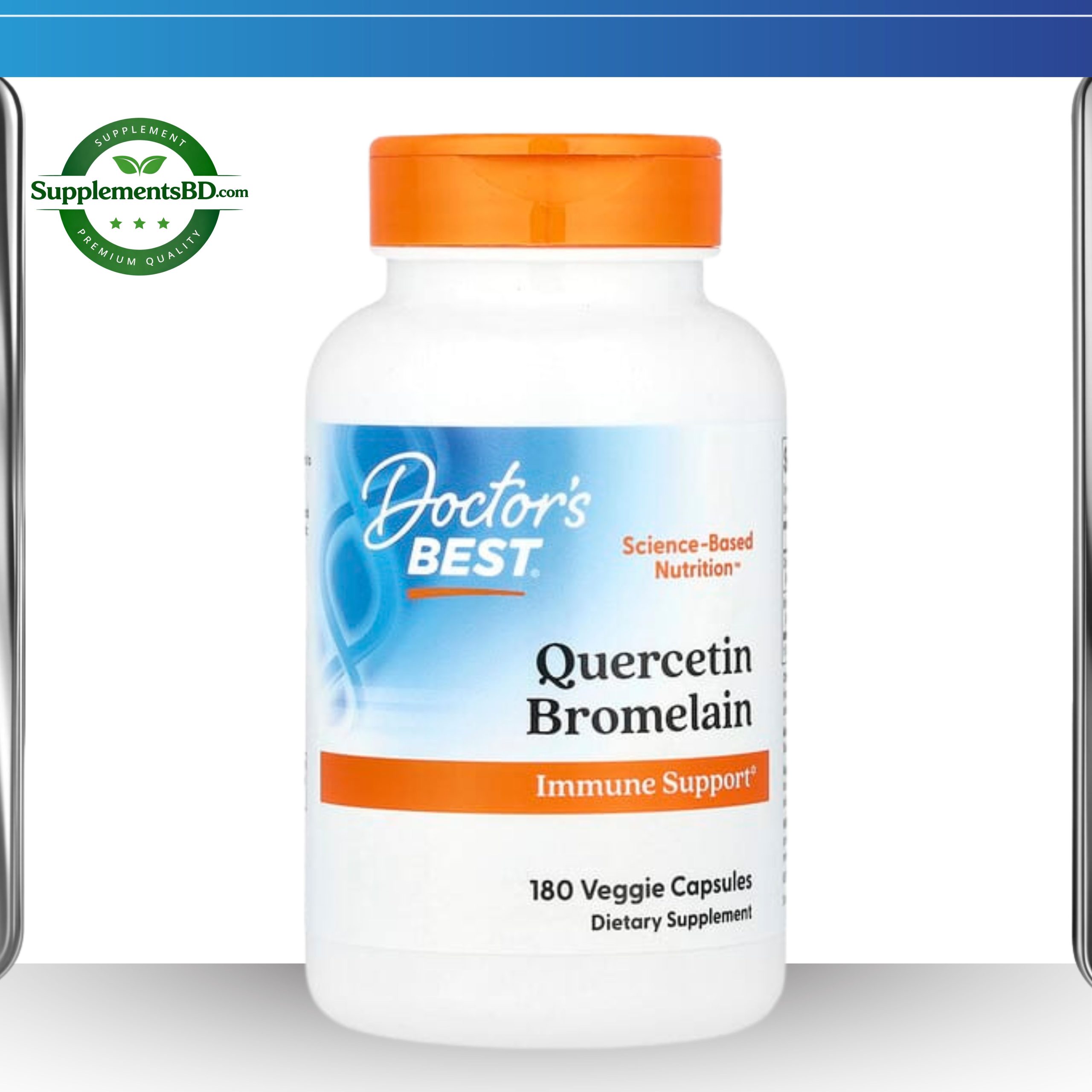 Doctor's Best, Quercetin Bromelain-(180 Veggie Capsules)