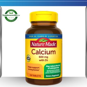 Nature Made Calcium 600mg with Vitamin D3 – (120 Tablets)