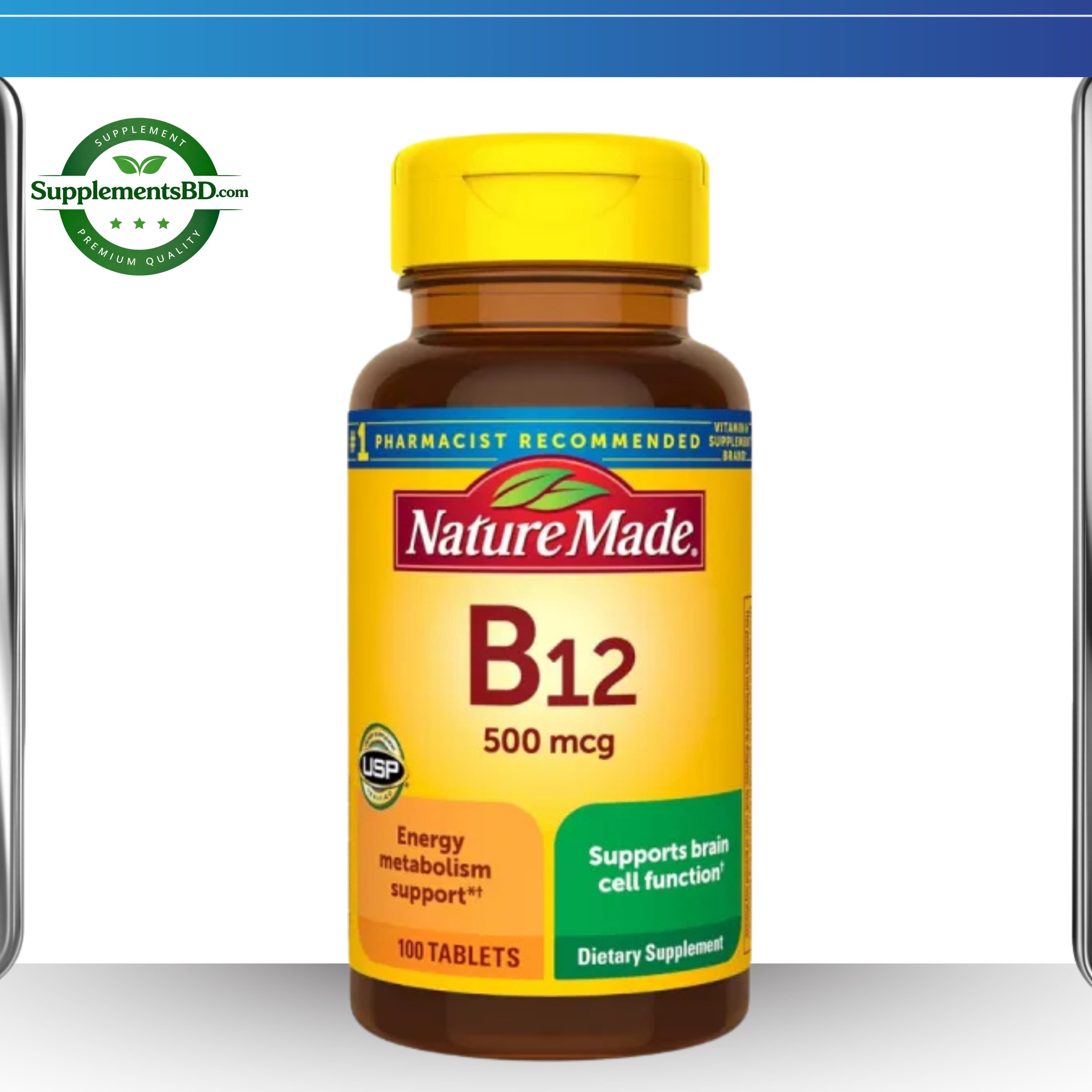 Nature Made Vitamin B12 500mcg – (100 Tablets)