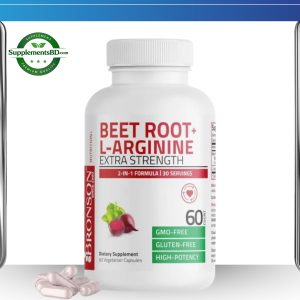 Bronson Beet Root & L-Arginine-(60 Vegetarian Capsules)