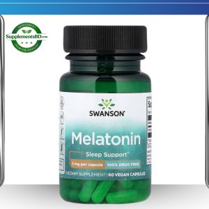Swanson Melatonin 3mg-(60 Capsules)