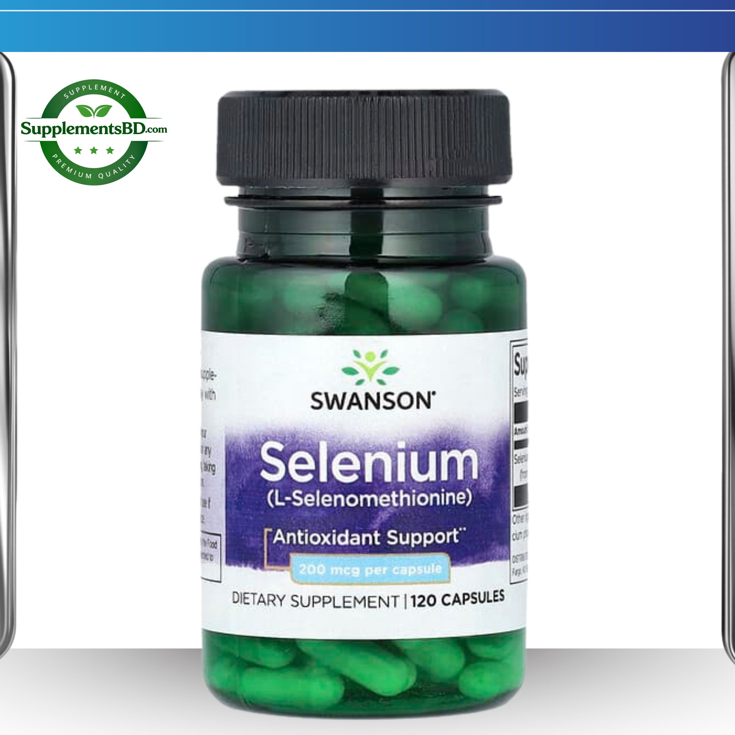 Swanson Selenium 200 mcg-(120 Capsules)