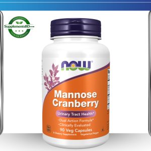 NOW Foods Mannose Cranberry -(90 Veg Capsules)
