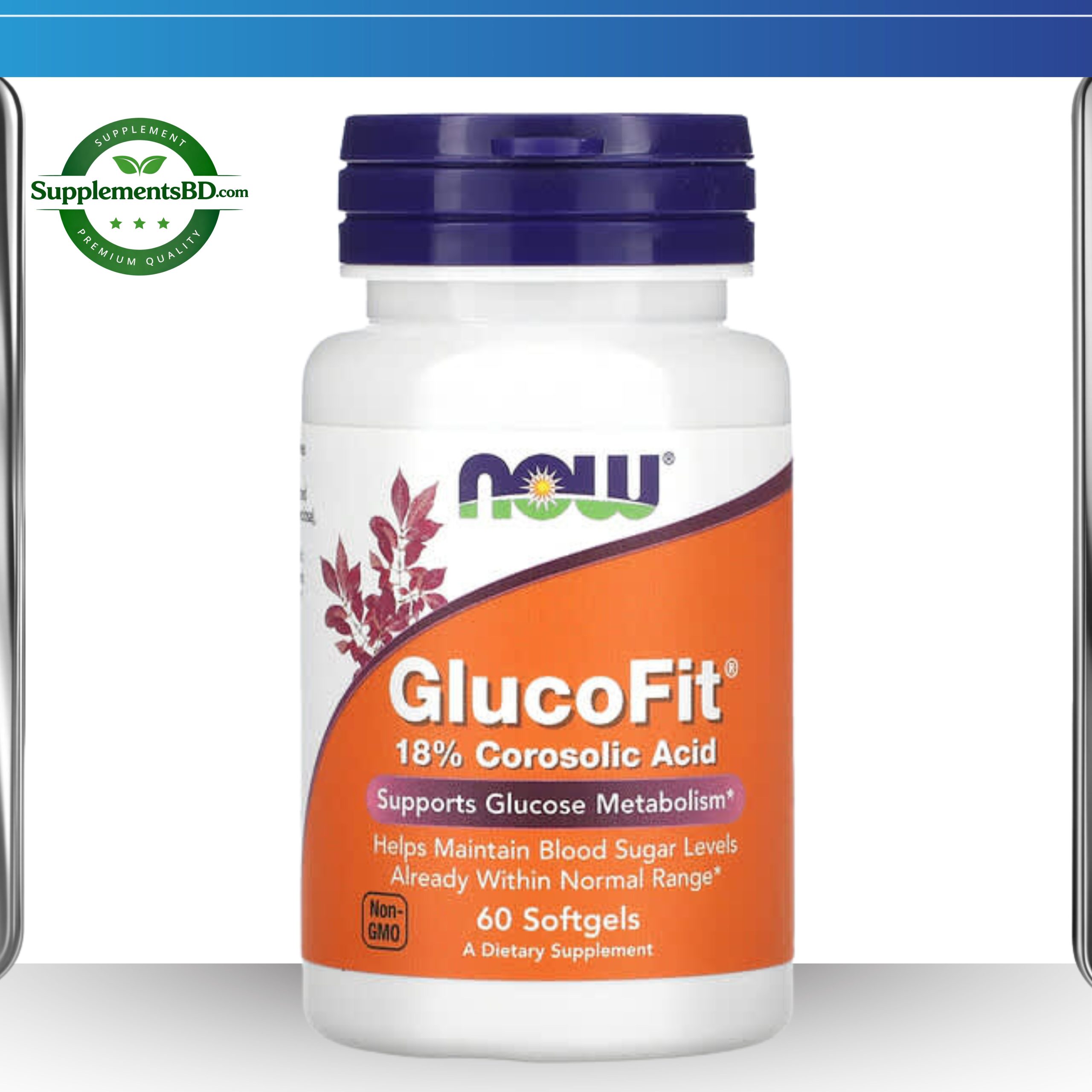 NOW Foods GlucoFit-(60 Softgels)