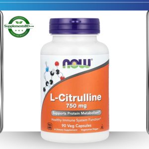 NOW Foods L-Citrulline750mg-(90 Veg Capsules)