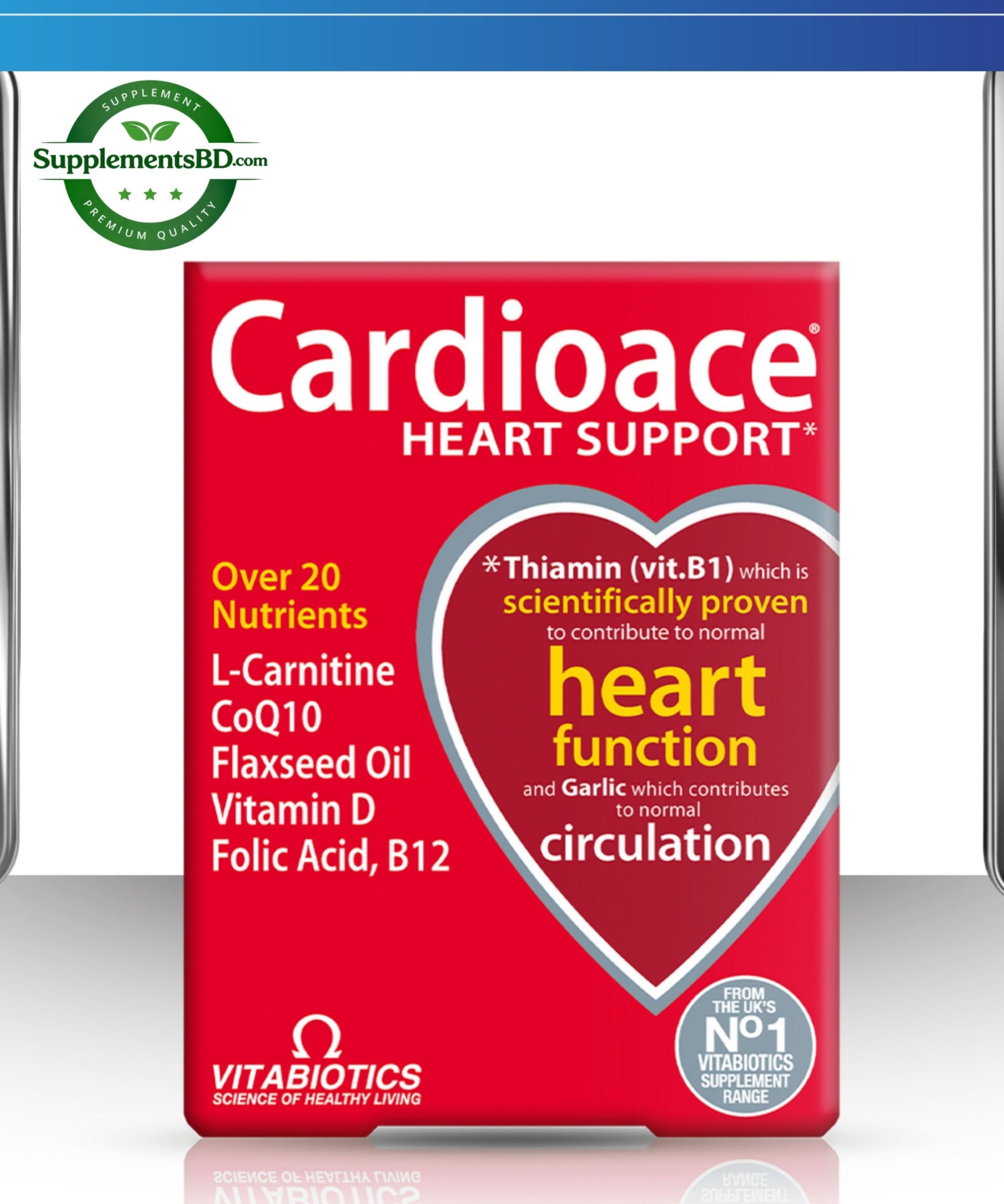Vitabiotics Cardioace For Heart Function & Circulation -(30 Tablets)