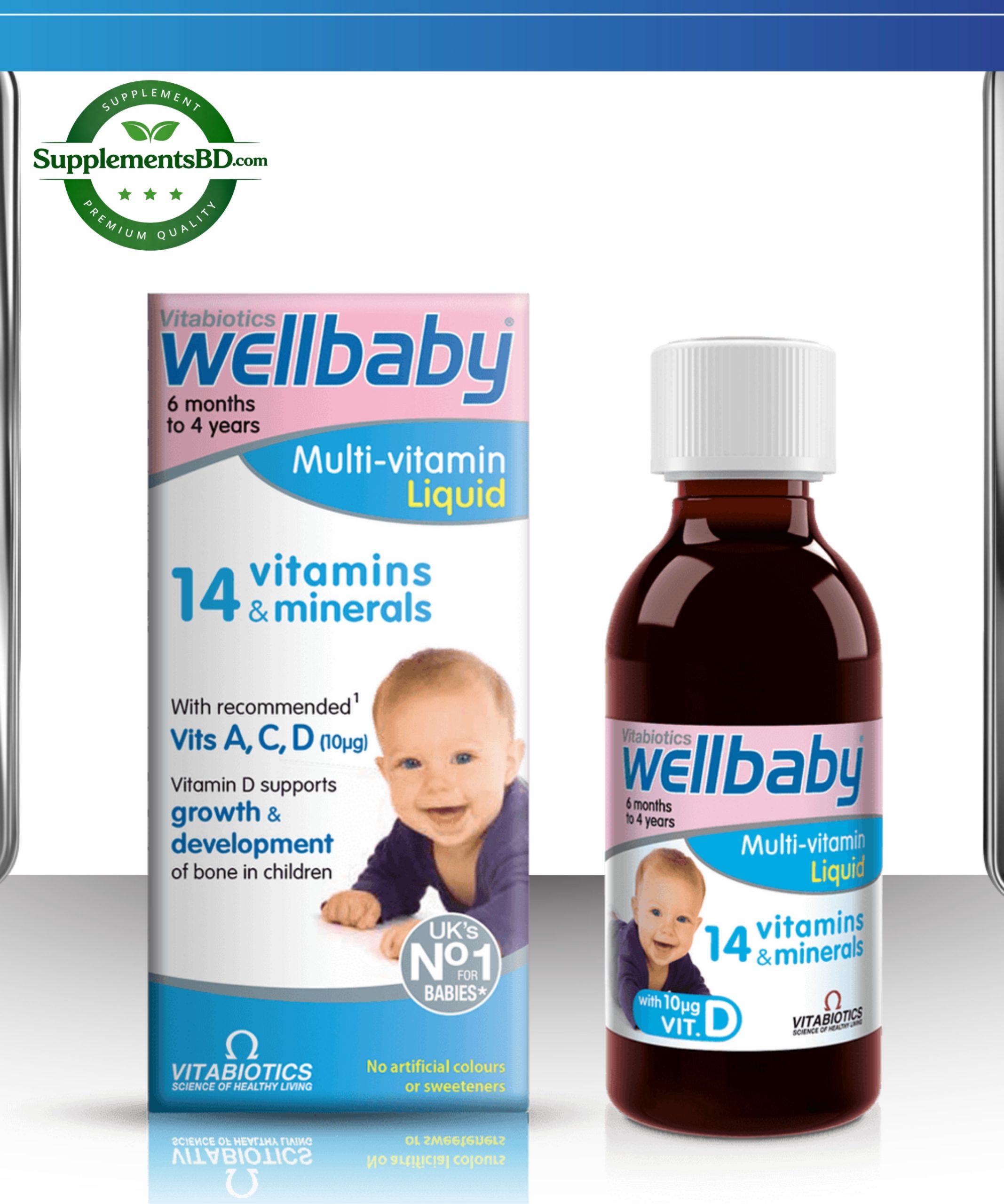 Vitabiotics Wellbaby Multivitamin Liquid 150ml