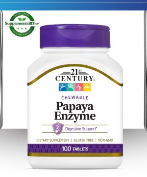 21st Century Papaya Enzyme Chewable -(100 Tablets)