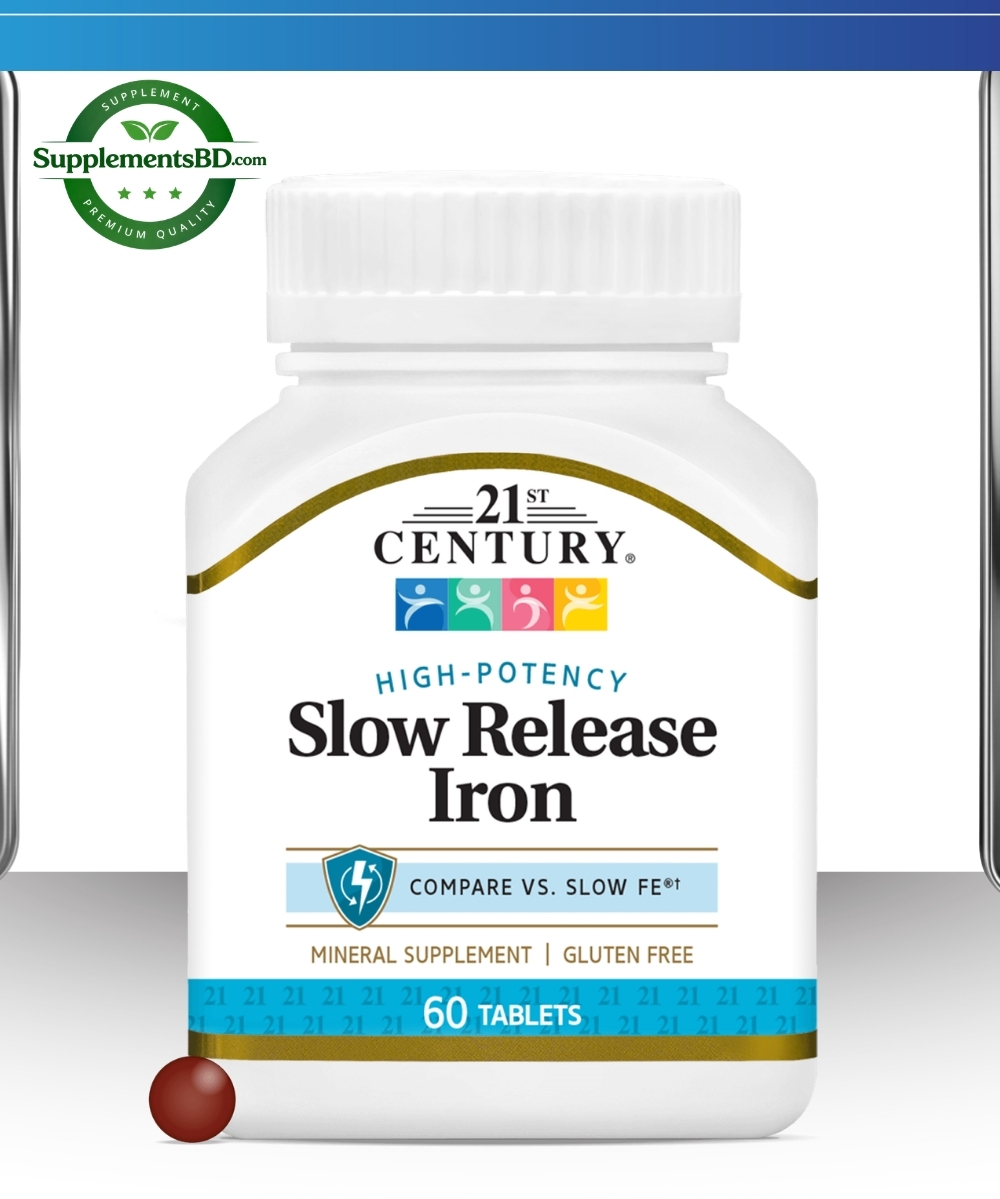21st Century Slow Release Iron-(60 Tablets)