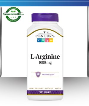 21st Century L-Arginine 1000mg Maximum Strength-(100 tablets)