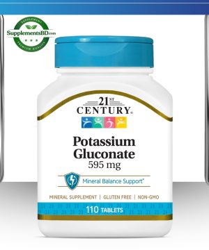 21st Century Potassium Gluconate 595mg-(110 Tablets)