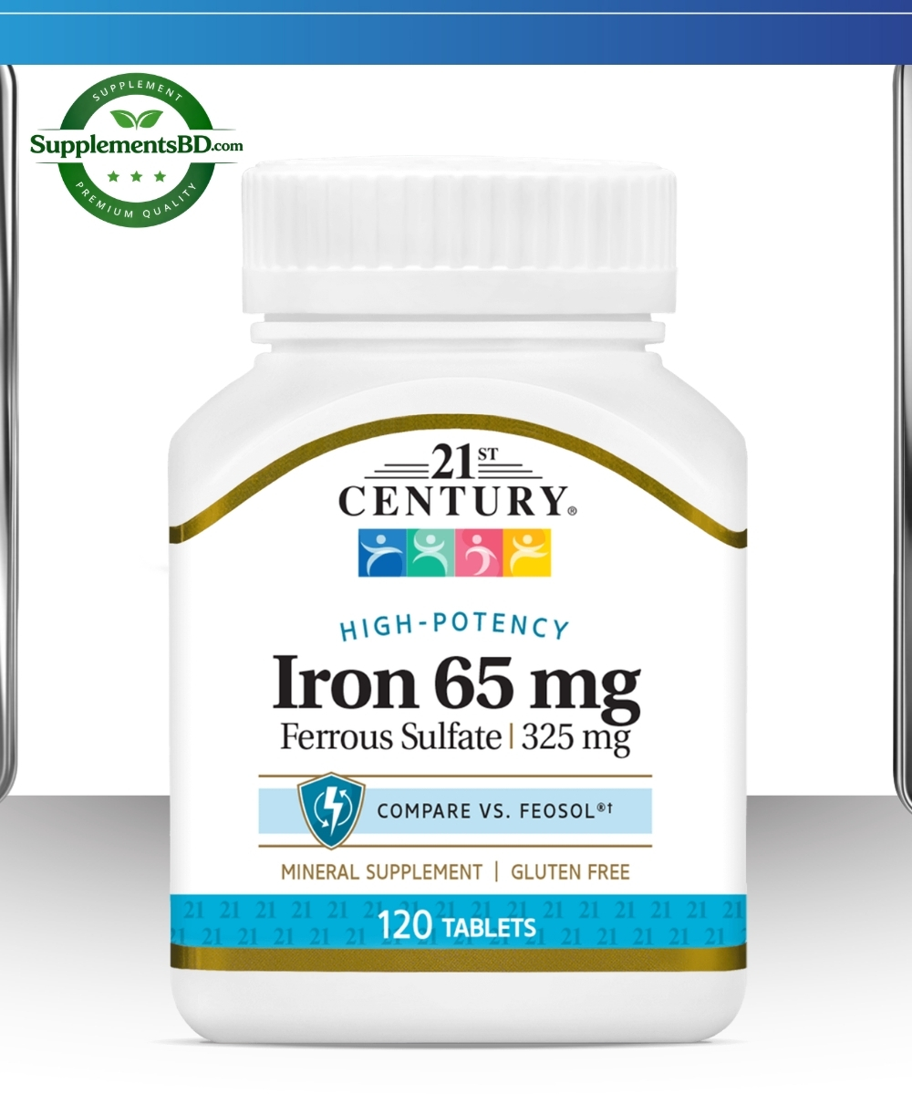 21st Century Iron 65mg-(120 tablets)