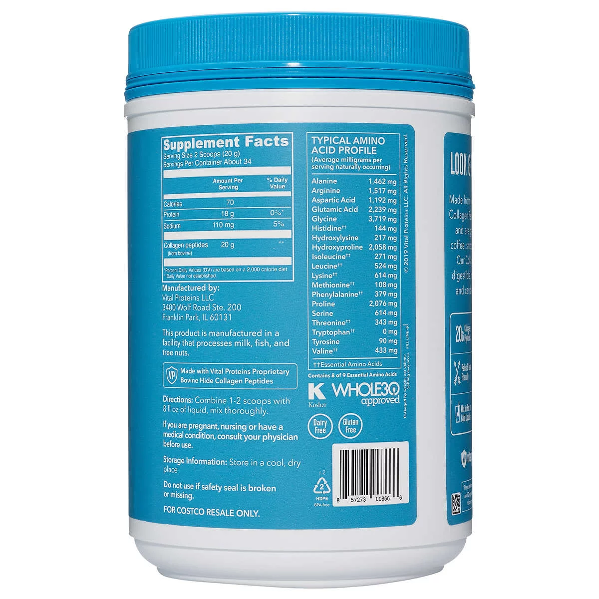 Vital Proteins Collagen Peptides Powder – 680g - Image 2