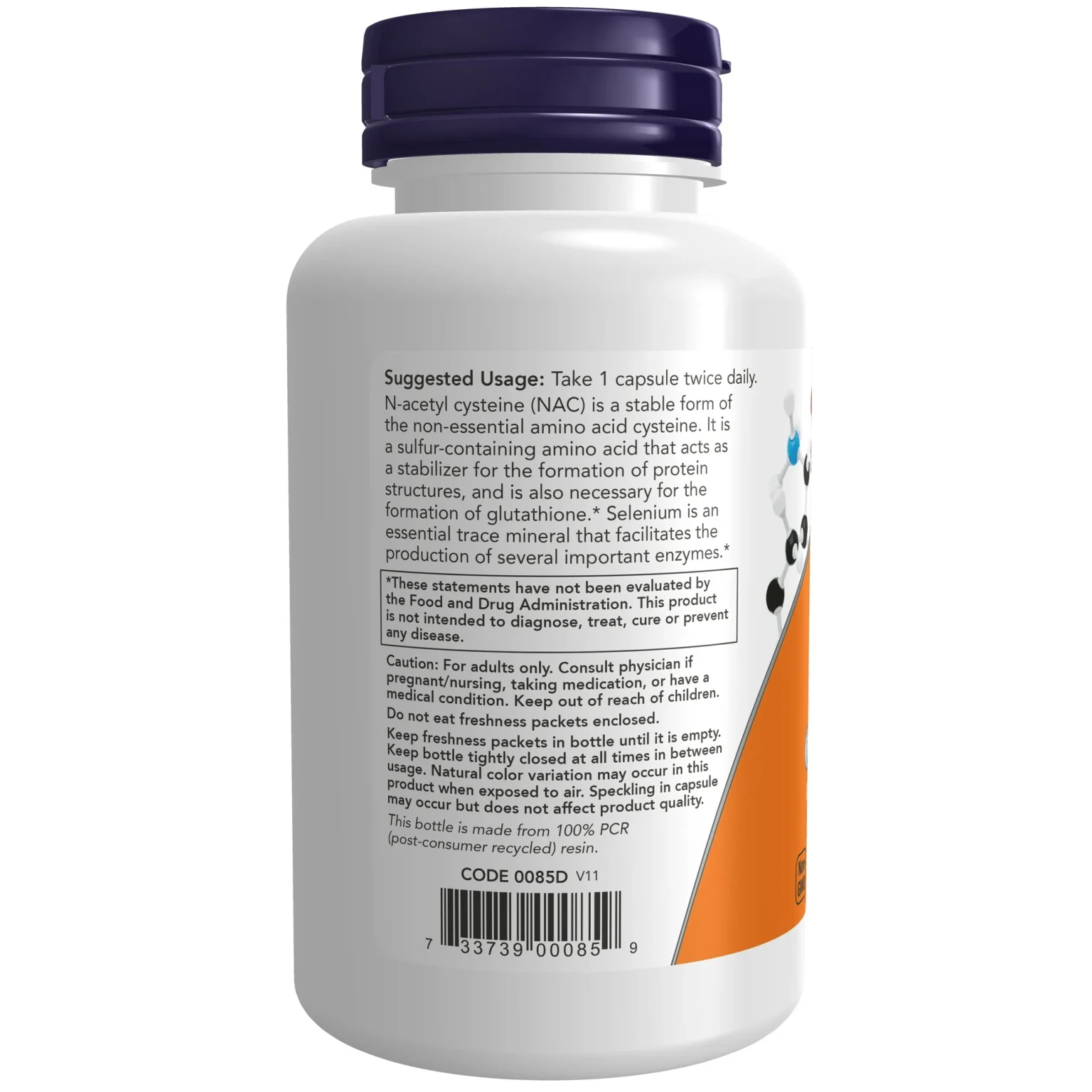 Now NAC (600 mg) – (100 Veg Capsules) - Image 3