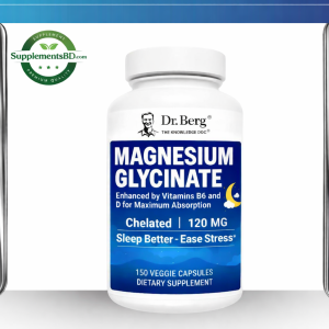 Dr. Berg Magnesium Glycinate 120 mg– (150 Veggie Capsules)