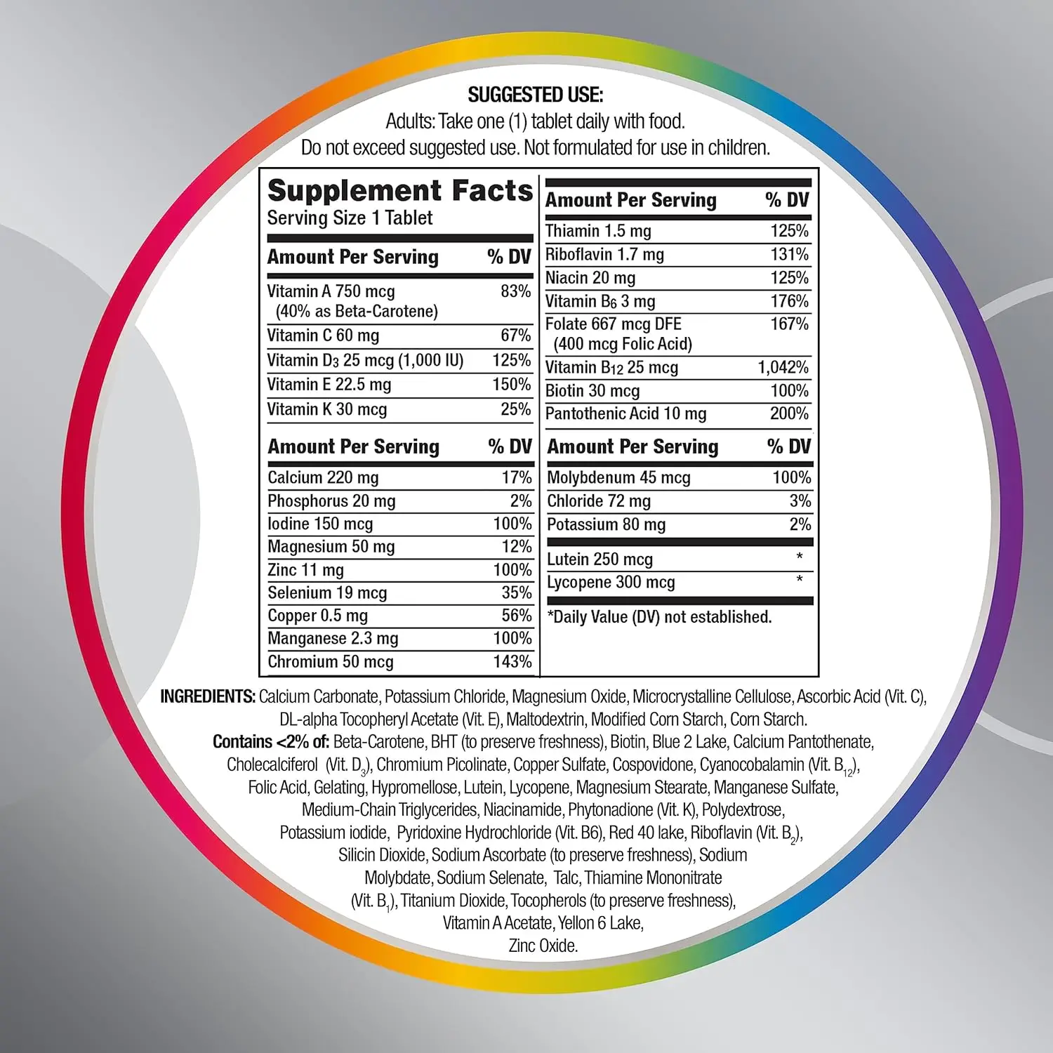 Centrum Silver Adults 50+ Multivitamin-(125 Tablets) - Image 2