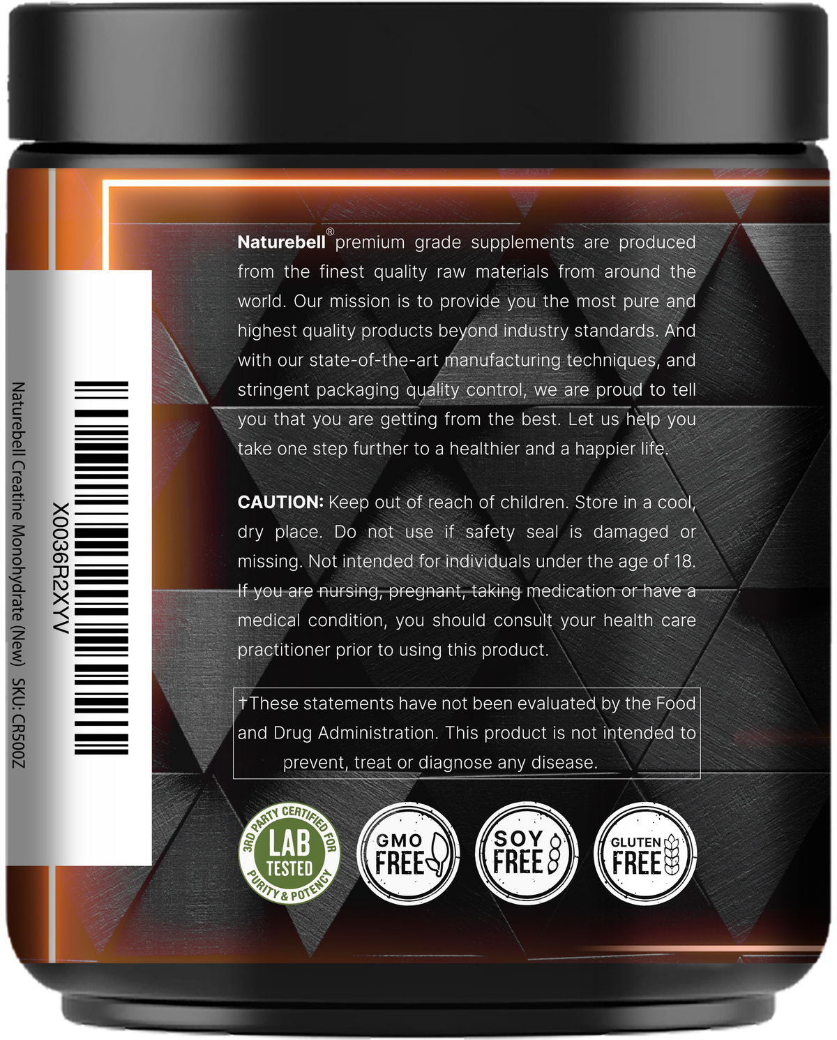 NatureBell Creatine Monohydrate Powder-(500 Grams) - Image 3