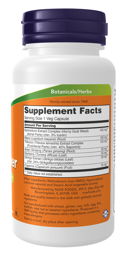 Now Foods Men's Virility Power (60 Veg Capsules) - Image 2