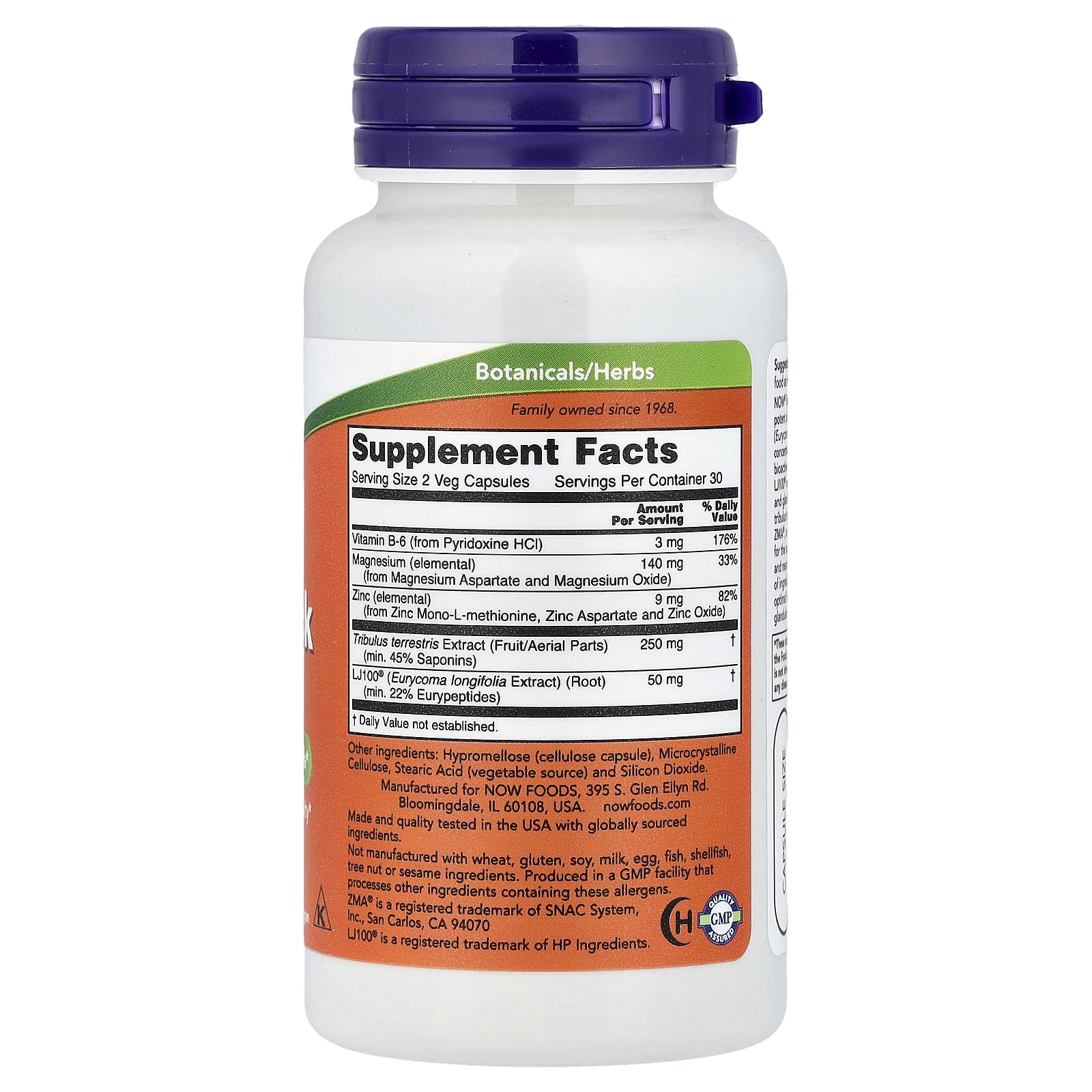 NOW Foods TestoJack 100™ (60 Veg Capsules) - Image 2