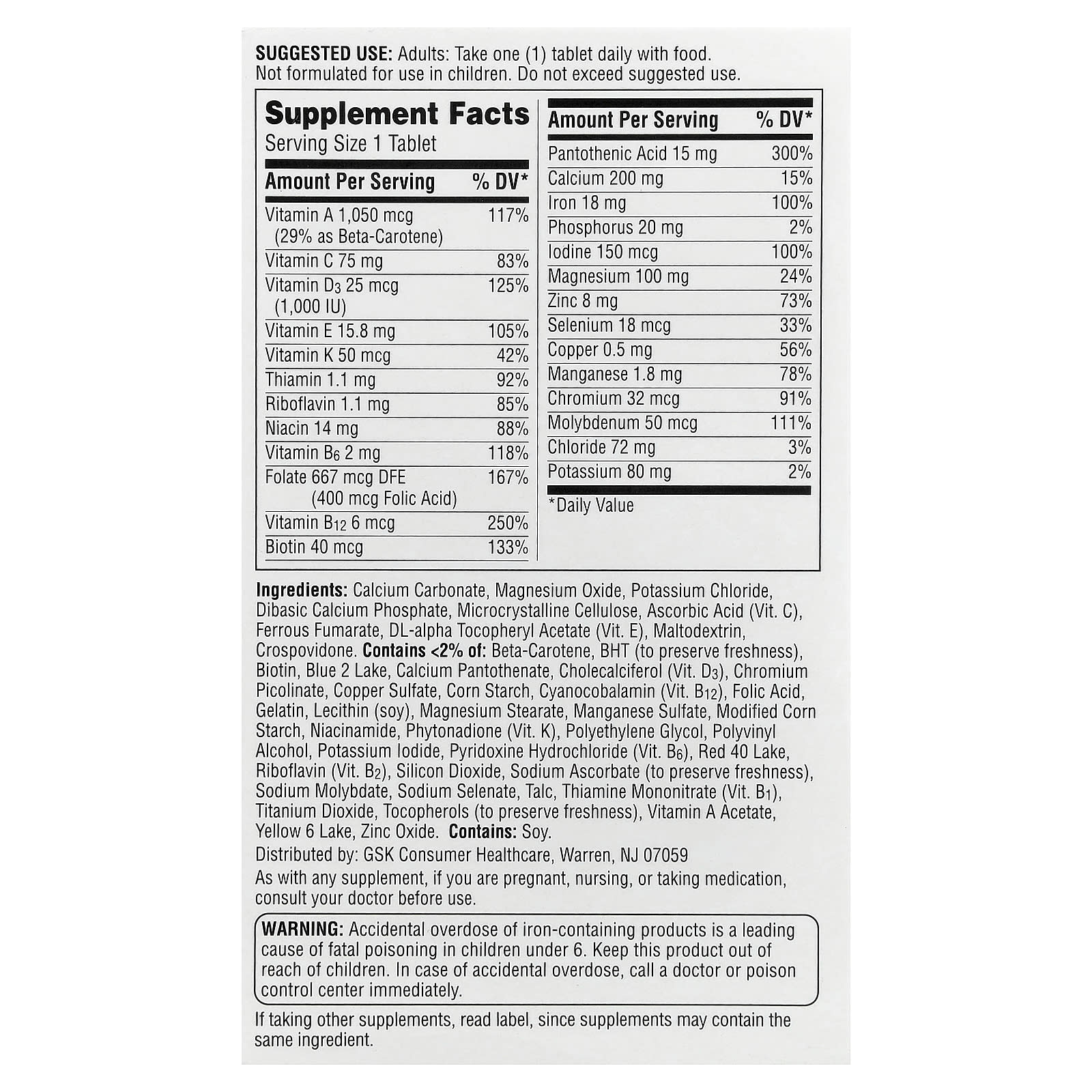 Centrum Women Multivitamin-(120 Tablets) - Image 2