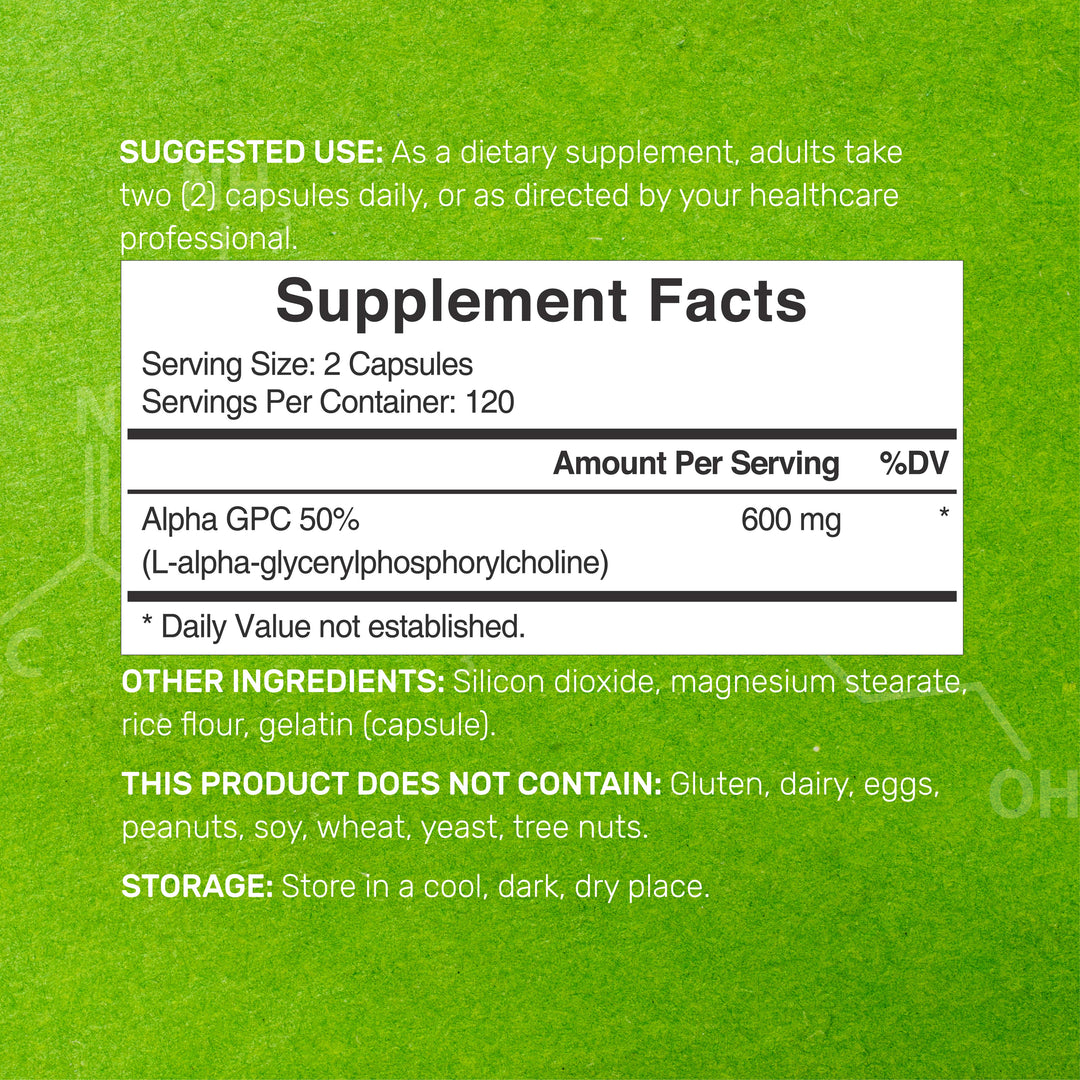 Deal Supplement Alpha GPC 600mg -(240 Capsules) - Image 2