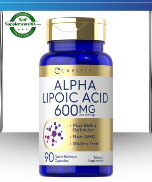 Carlyle Alpha Lipoic Acid 600mg Plus Biotin Optimizer -(90 Capsules)