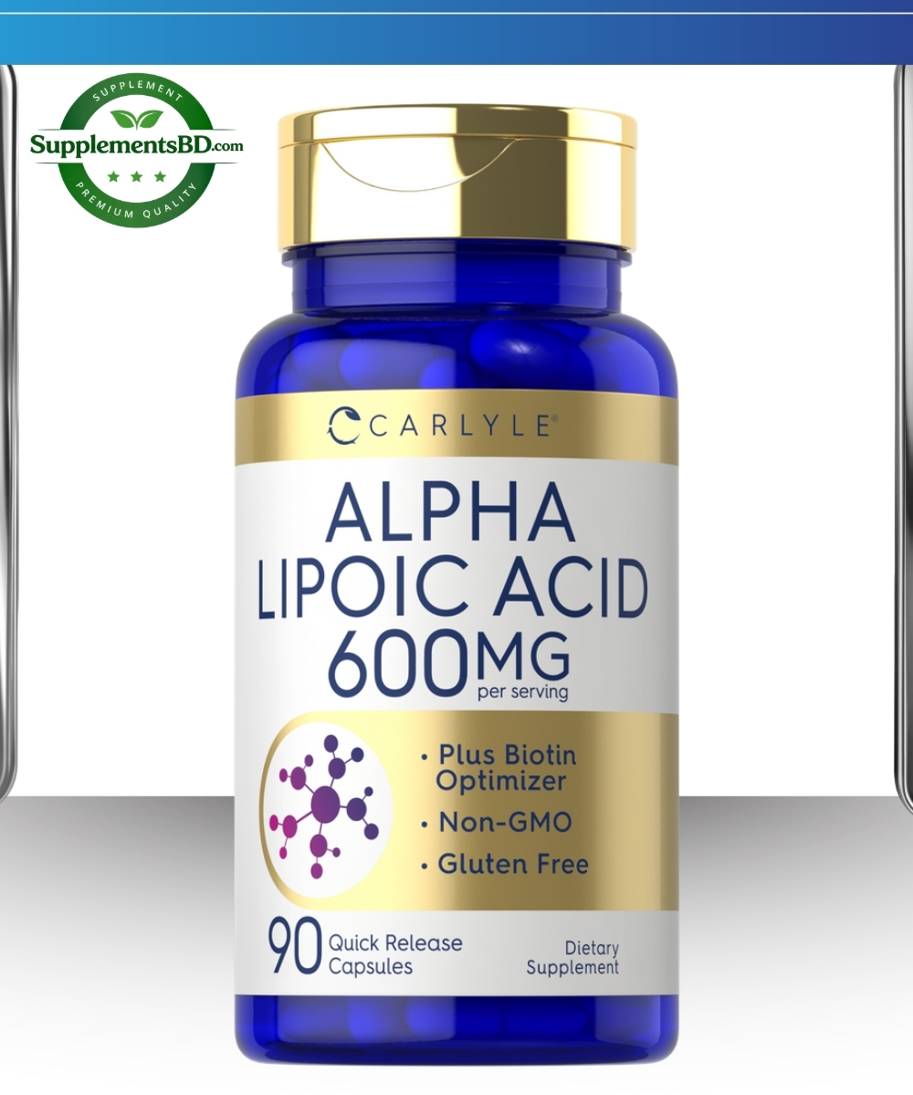 Carlyle Alpha Lipoic Acid 600mg Plus Biotin Optimizer -(90 Capsules)