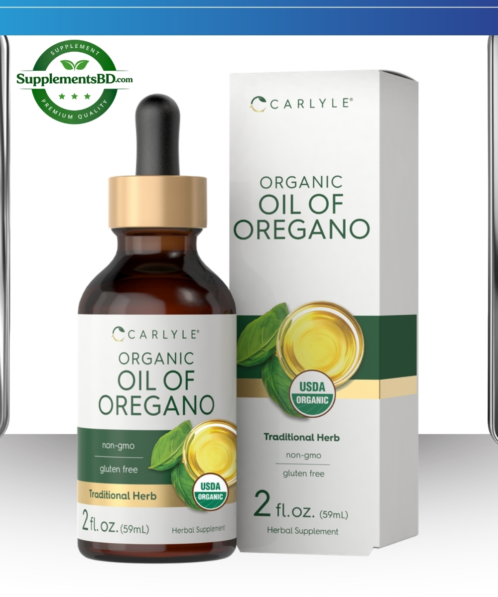 Carlyle Organic Oil of Oregano Liquid Drops 2 fl oz (59 ml)