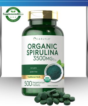 Carlyle Organic Spirulina Tablets 3500mg-(500 Tablet)