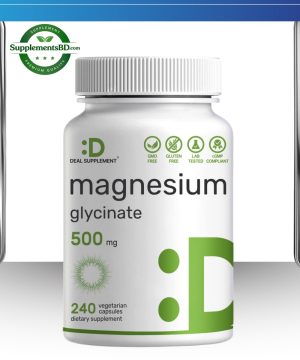 DEAL SUPPLEMENT Magnesium Glycinate 500mg -(240 Veggie Capsules)