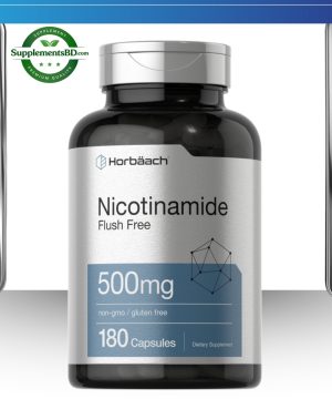 Horbaach Nicotinamide 500mg-(180 Capsules)