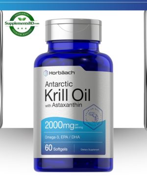 Horbäach Krill Oil 2000mg per Serving-(60 Softgels)