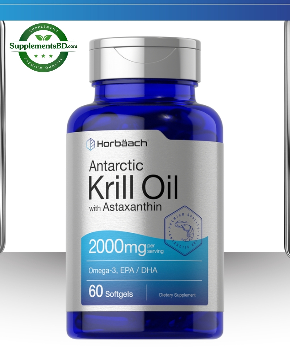 Horbäach Krill Oil 2000mg per Serving-(60 Softgels)