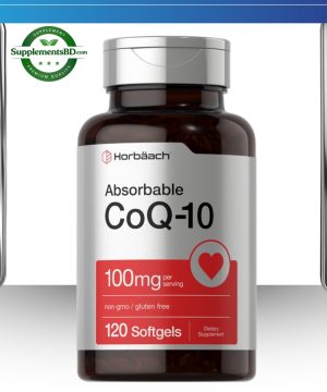 Horbaach CoQ10 100mg per serving-(120 Softgels)