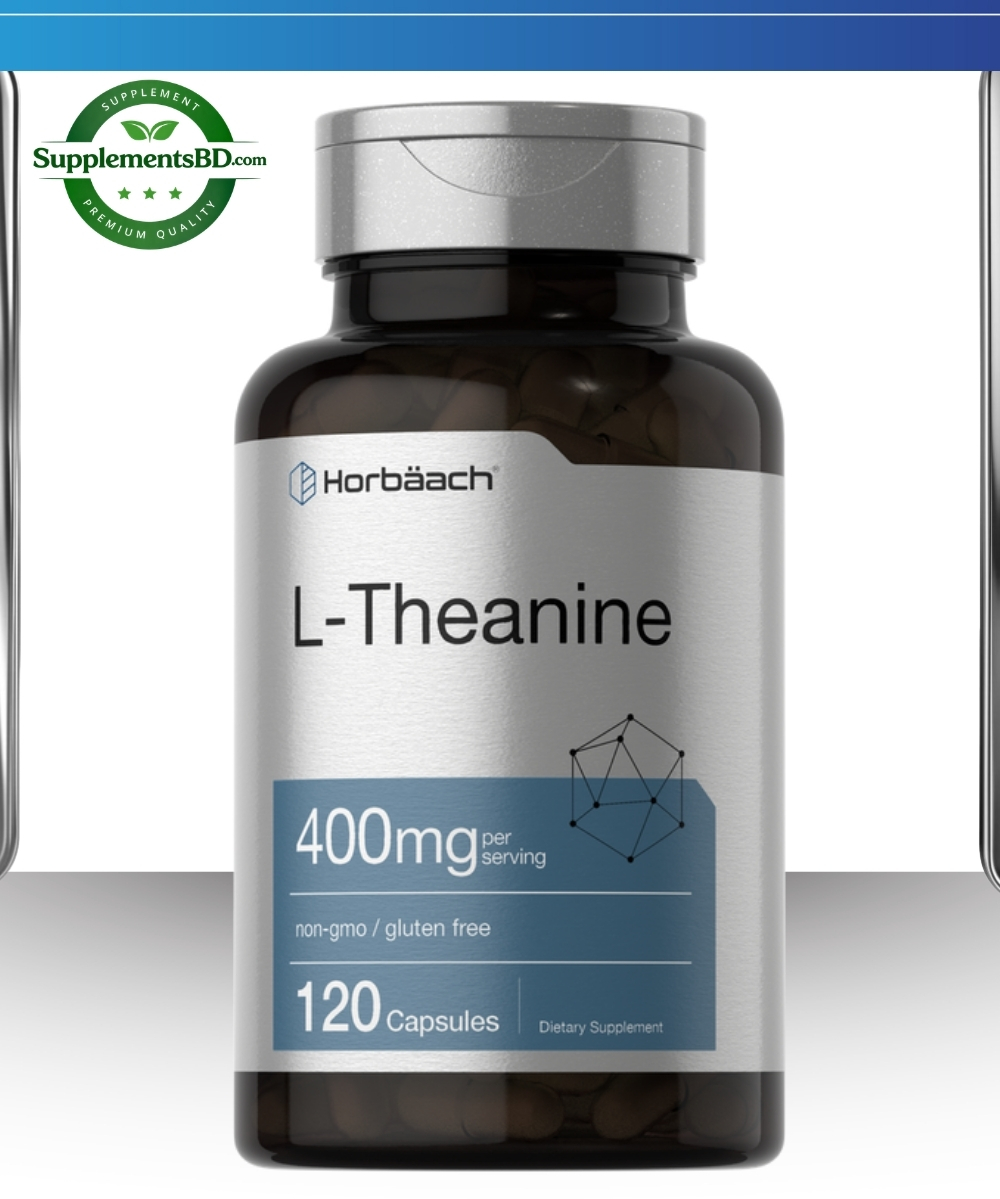 Horbaach L-theanine 400mg-(120 capsules)
