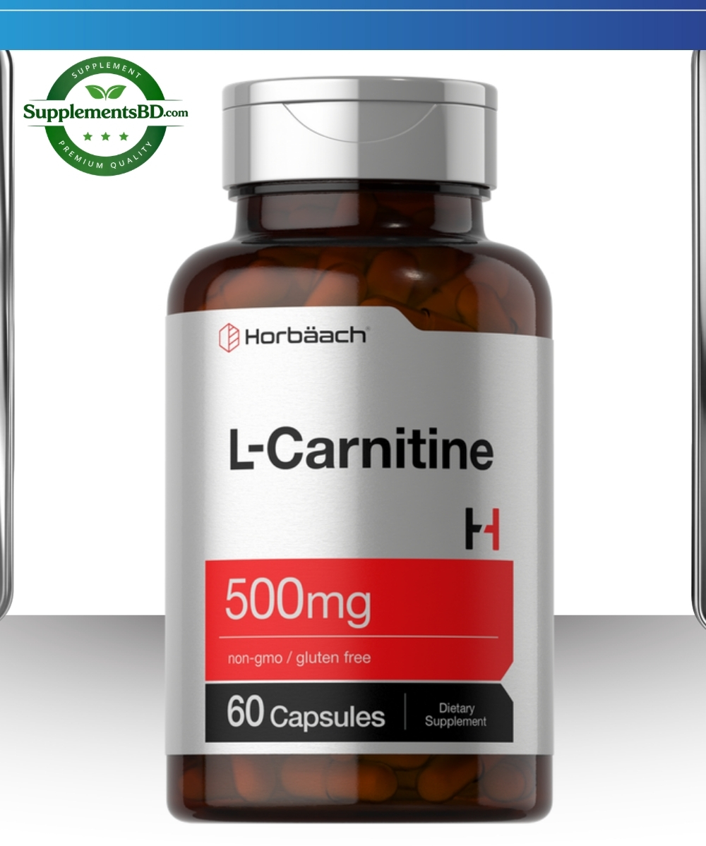 Horbaach L-Carnitine 500mg-(60 Capsules)