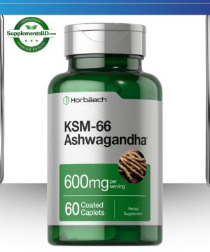 Horbaach KSM-66 Ashwagandha 600mg per serving-(60 Caplets)